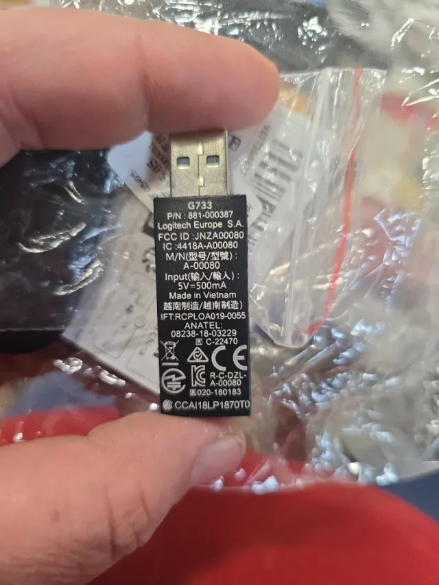 Adaptador Dongle USB Logitech G733 A-00080