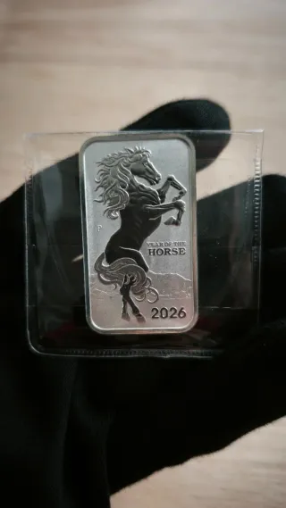 Moneda de Plata 1 Oz Caballo Lunar 2026 9999