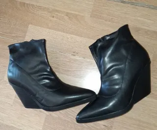 Botín Tacón Negro Talla 37