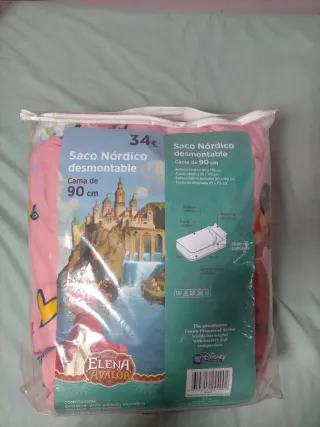Saco Nórdico Desmontable Elena de Ávalor 90cm