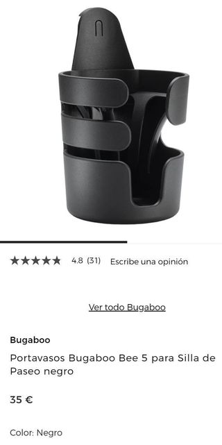 Portavasos bugaboo dos unidades adaptadores inclu