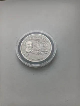 Medalla Matías Romero 10,000 Pesos Plata pura