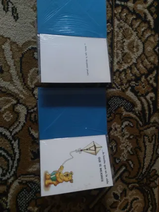 Tarjeta felicitación osito enfermo