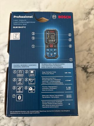 Medidor Láser Bosch GLM 50-27 C Nuevo