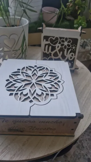 Joyero madera tallado personalizado