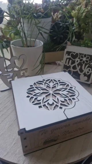 Joyero madera tallado personalizado