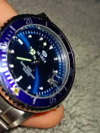 Reloj Marea Azul y Plateado de segunda mano