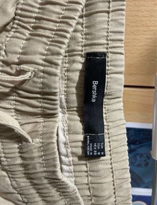 Pantalones cargo Bershka beige