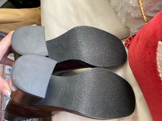 Botas Zara Cuero Granate Talla 39