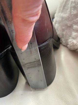 Botas Zara Cuero Granate Talla 39