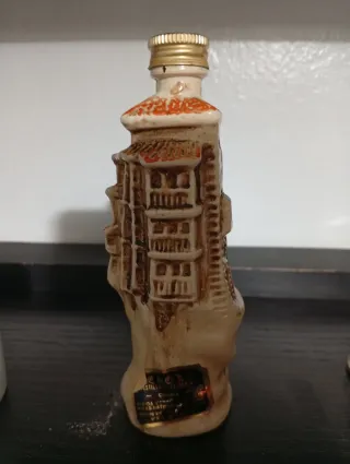 Mini Botella Recuerdo Casas Colgantes