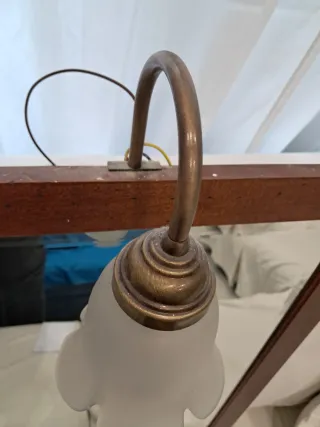 Specchio arte povera con punto luce