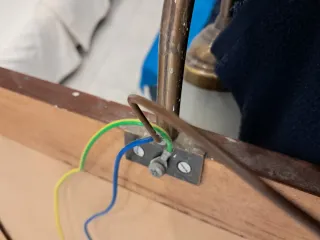 Specchio arte povera con punto luce