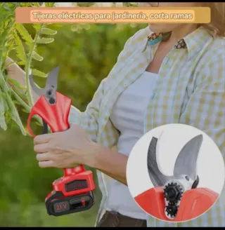 Tijeras Podar Eléctricas Recargables (2 Baterías)