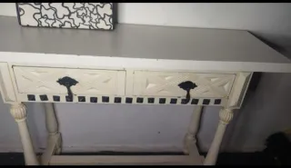 Recibidor blanco madera