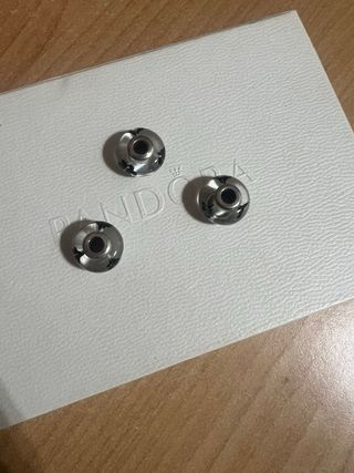 Set 3 Murrine Pandora Originali Fiore nero