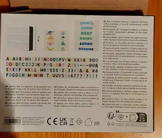 Caja de luz Lysboks con letras.