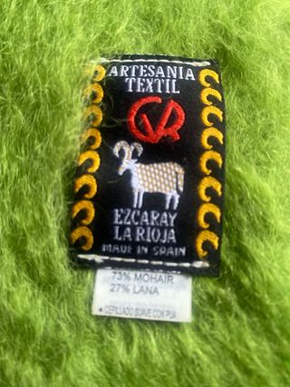 Bufanda verde Ezcaray mohair