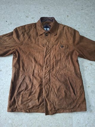 Chaqueta de Piel Marrón Serra Talla 48