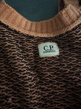 Jersey CP Company Naranja y Negro