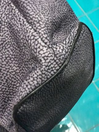 Borsa secchiello Borbonese nera/grigio