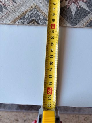 Mesa de centro blanca de madera