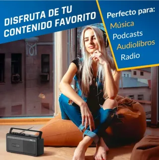 Radiocasete KLIM AM/FM Bluetooth USB