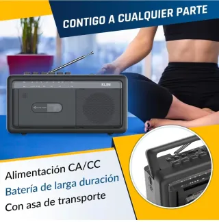Radiocasete KLIM AM/FM Bluetooth USB