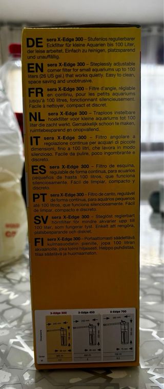 Filtro acuario Sera X-Edge 300 + REGALO adornos