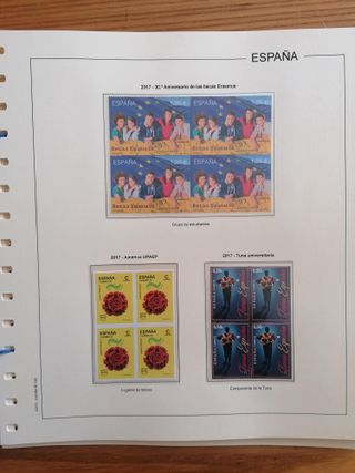 Sellos España Año 2017 MNH Bloque 4
