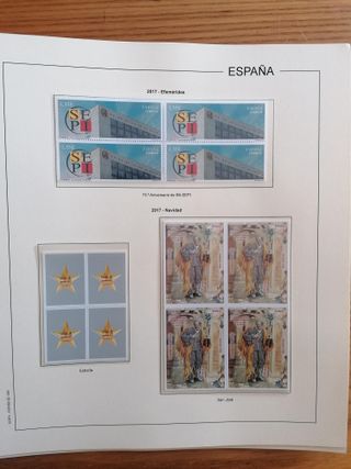 Sellos España Año 2017 MNH Bloque 4