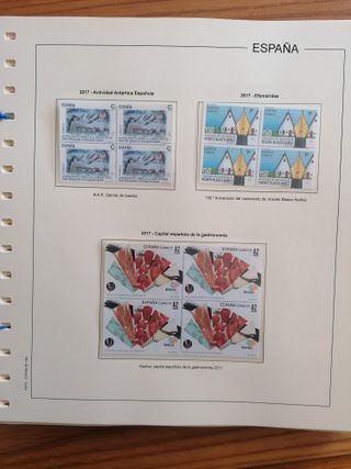 Sellos España Año 2017 MNH Bloque 4