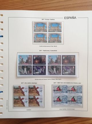 Sellos España Año 2017 MNH Bloque 4