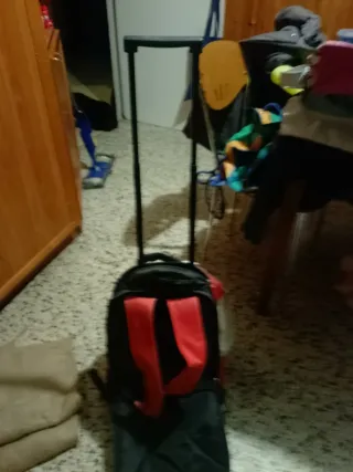 Zaino Trolley Reebok Rosso e Nero