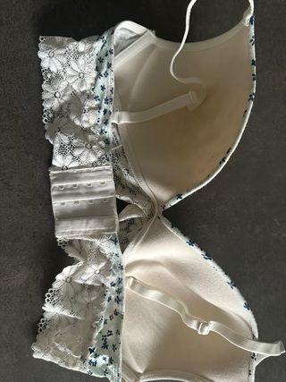 Reggiseno Skiny fantasia floreale bianco 4B