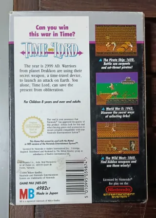 Time Lord PAL Nintendo NES MB Hasbro