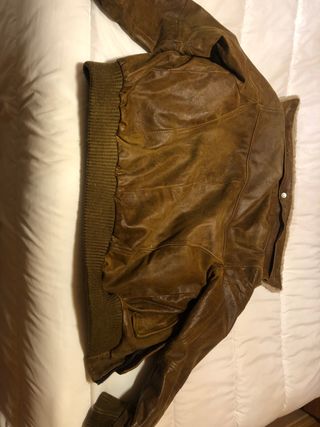 Cazadora Aviador Araujo piel Piel Marrón