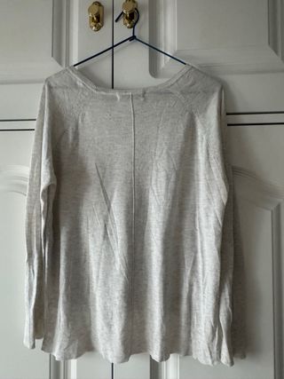 Jersey Zara punto fino blanco