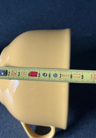 Tazza jumbo gialla con manico