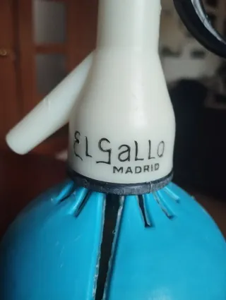 Sifón higiénico vintage El Gallo impresión calor