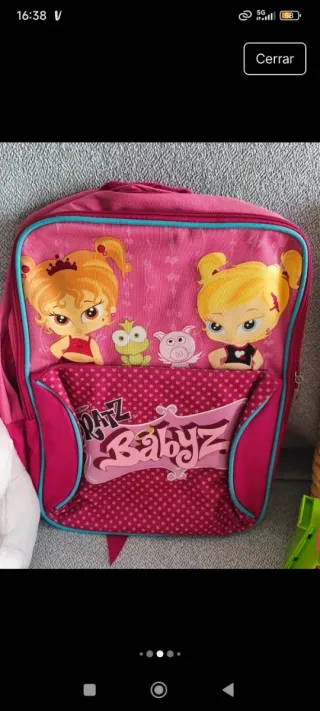Lote de juguetes , peluches kauy y mochilaniñas.