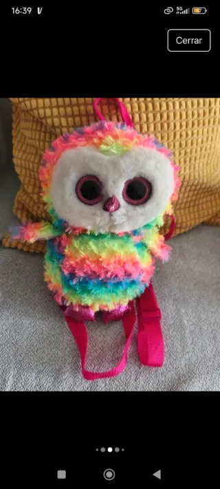 Lote de juguetes , peluches kauy y mochilaniñas.