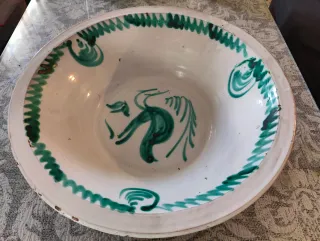 Lebrillo Fajalauza Cerámica Pintada de 43 cm