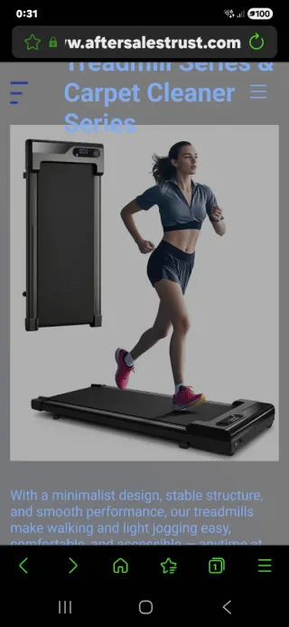 Cinta de correr negra con mando