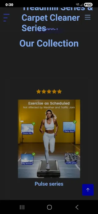 Cinta de correr negra con mando