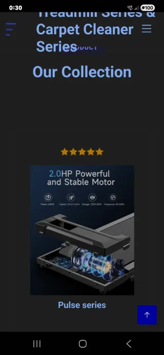 Cinta de correr negra con mando