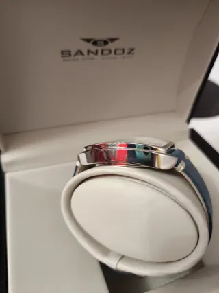 Reloj Sandoz Azul y Plateado
