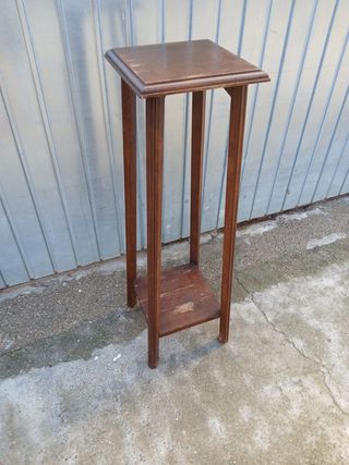 Peana Macetero Madera Estilo Art Decó