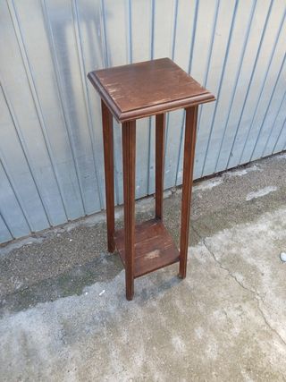 Peana Macetero Madera Estilo Art Decó