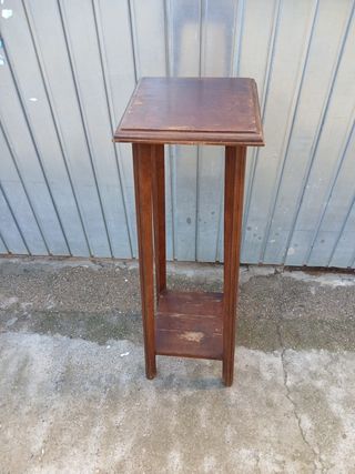 Peana Macetero Madera Estilo Art Decó